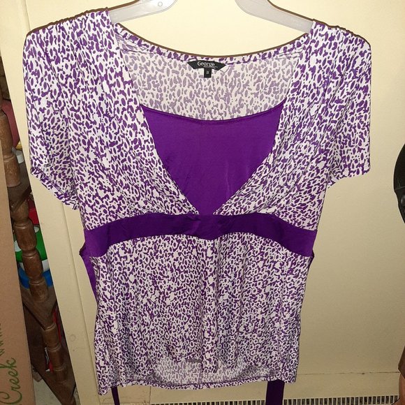 George Purle Blouse with ties. Size XL - Picture 1 of 4